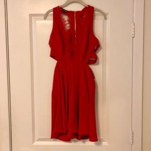 BEBE dress  - Red, size 8, worn once!
